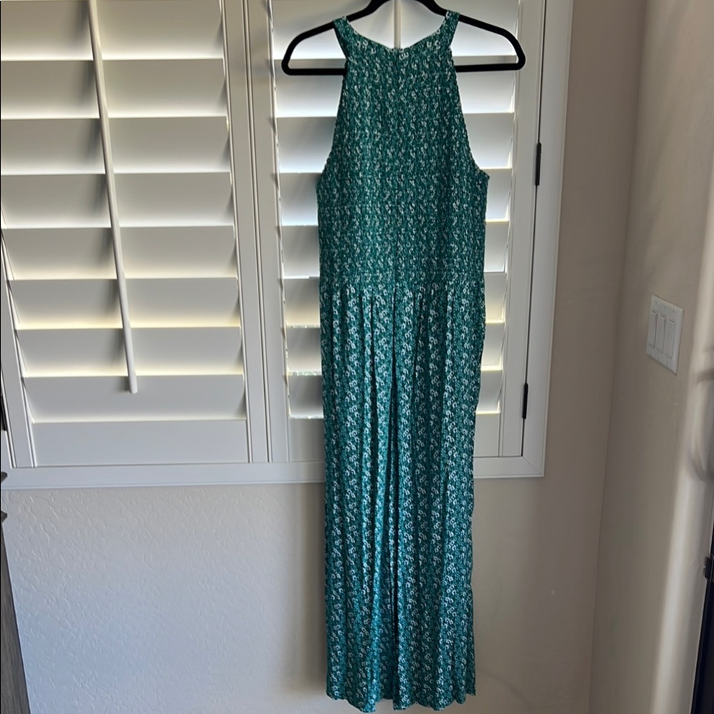 LOFT Green, Blue and White Sleeveless Romper - Picture 8 of 10